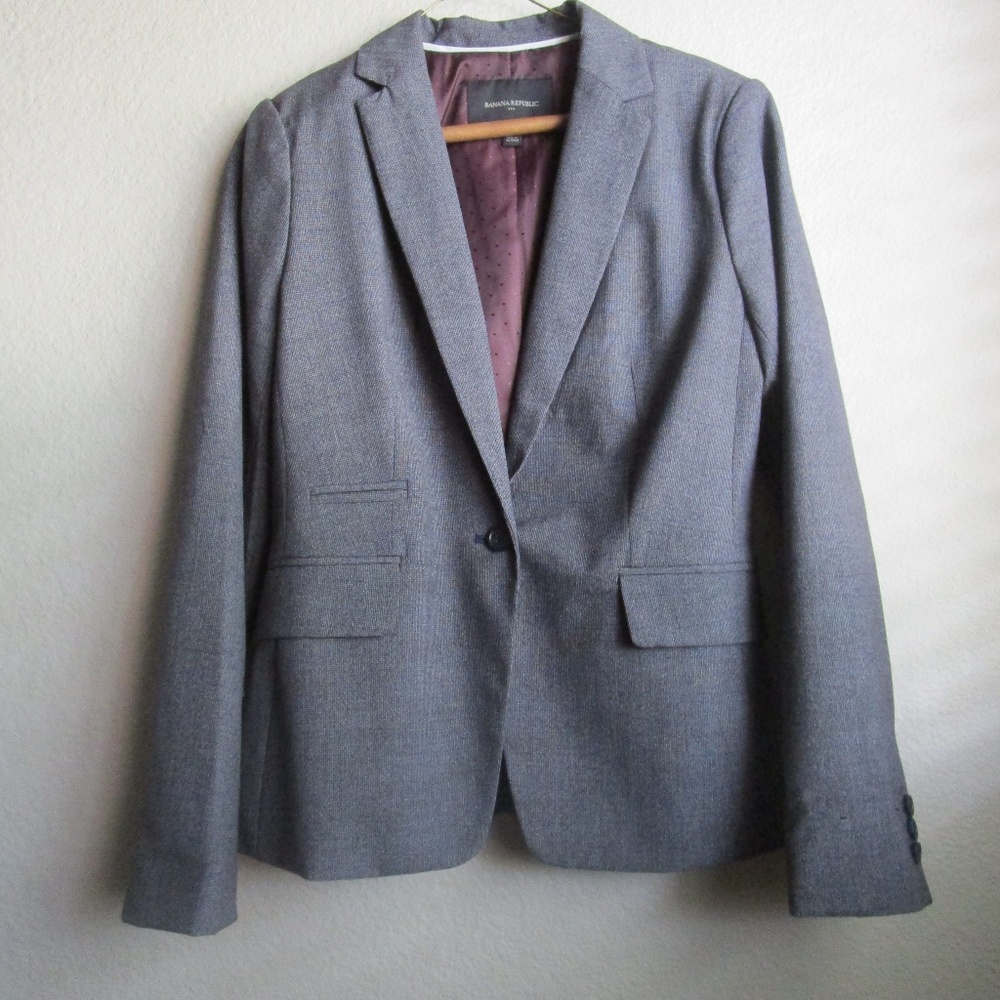 NWOT Like New Banana Republic Fitted Suit Blazer